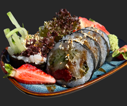 Futomaki z rybą hoki w panko 