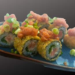 Hosomaki zTatarem z Łososia w Panierce w Panko