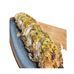  Futomaki z Krewetką w Migdałowej Tempurze z Marakują! 